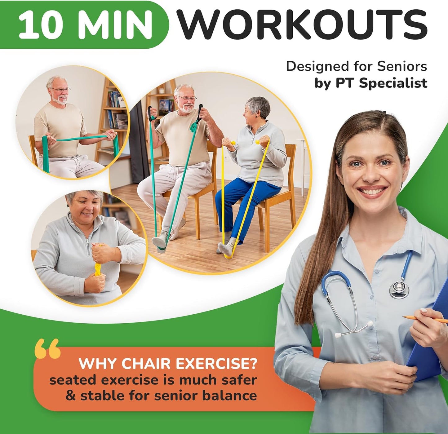 Chair Exercise Program with Resistance Bands