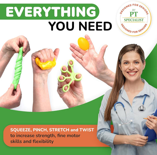 Therapy Putty Kit – Hand Strengtheners & Finger Exercisers